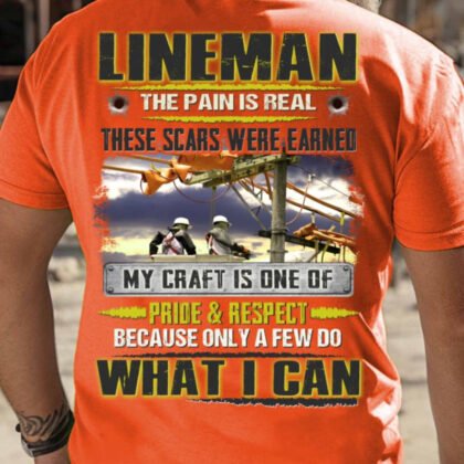 The Pain Is Real Lineman Apparel - Scars Earned