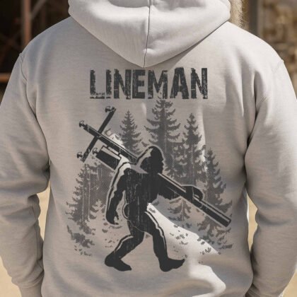 Lineman Bigfoot Forest Print - Lineman Outdoor